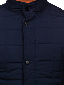 Men's Lightweight Quilted Jacket Navy Blue Bolf 22M16