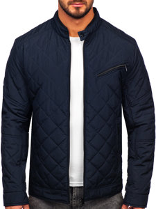 Men's Lightweight Quilted Jacket Navy Blue Bolf 22M306