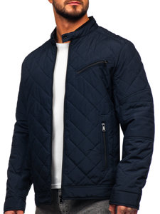 Men's Lightweight Quilted Jacket Navy Blue Bolf 22M306