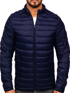 Men's Lightweight Quilted Jacket Navy Blue Bolf 23M9005