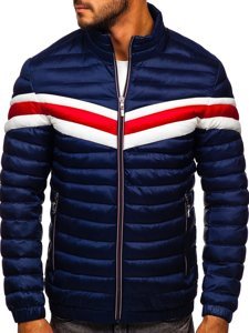 Men's Lightweight Quilted Jacket Navy Blue Bolf 6574