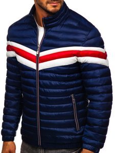 Men's Lightweight Quilted Jacket Navy Blue Bolf 6574