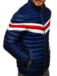 Men's Lightweight Quilted Jacket Navy Blue Bolf 6574