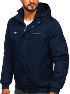 Men's Lightweight Quilted Jacket Navy Blue Bolf EX2211