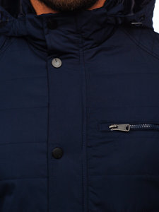 Men's Lightweight Quilted Jacket Navy Blue Bolf EX2215