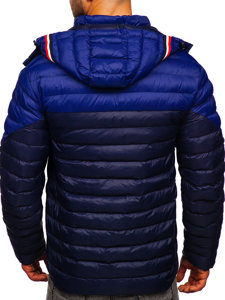 Men's Lightweight Quilted Jacket Navy Blue Bolf M13012