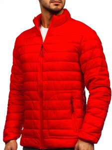 Men's Lightweight Quilted Jacket Red Bolf 13007