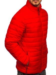 Men's Lightweight Quilted Jacket Red Bolf 13007