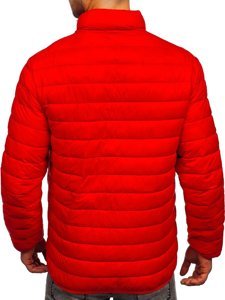 Men's Lightweight Quilted Jacket Red Bolf 13007