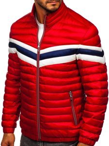 Men's Lightweight Quilted Jacket Red Bolf 6574