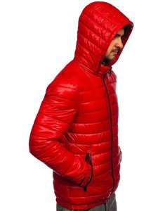 Men's Lightweight Quilted Jacket Red Bolf 6794