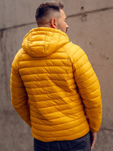 Men's Lightweight Quilted Jacket Yellow Bolf 13021A