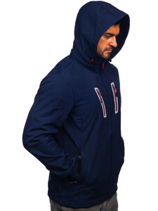 Men's Lightweight Softshell Jacket Navy Blue Bolf HSS036