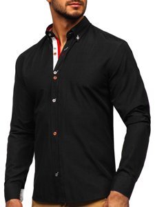 Men's Long Sleeve Shirt Black Bolf 20710