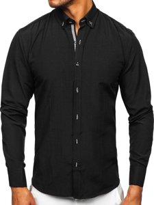 Men's Long Sleeve Shirt Black Bolf 20717