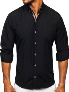 Men's Long Sleeve Shirt Black Bolf 20718