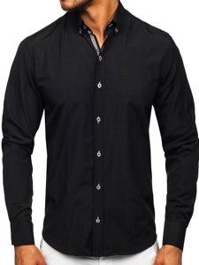 Men's Long Sleeve Shirt Black Bolf 20718