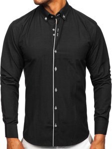 Men's Long Sleeve Shirt Black Bolf 20721