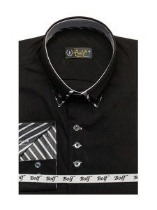 Men's Long Sleeve Shirt Black Bolf 3762