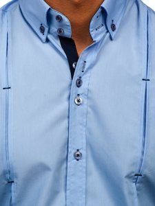 Men's Long Sleeve Shirt Blue Bolf 20725