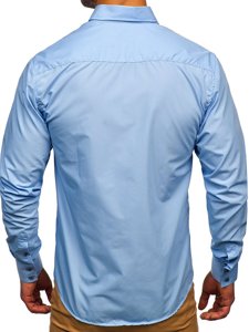 Men's Long Sleeve Shirt Blue Bolf 20725