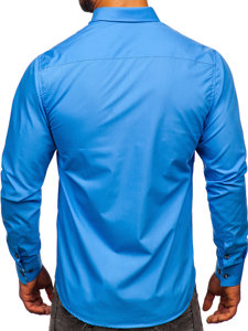 Men's Long Sleeve Shirt Blue Bolf 3762