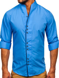 Men's Long Sleeve Shirt Blue Bolf 5720