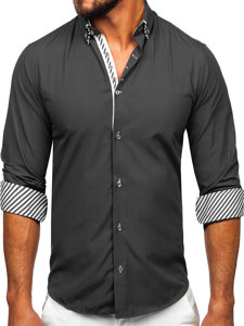 Men's Long Sleeve Shirt Graphite Bolf 3762