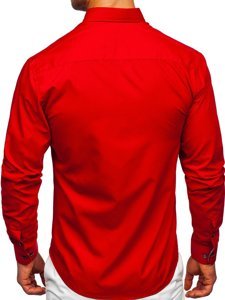 Men's Long Sleeve Shirt Red Bolf 20719