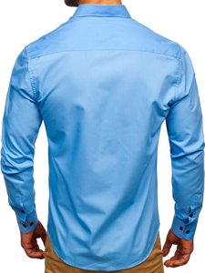 Men's Long Sleeve Shirt Sky Blue Bolf 20710