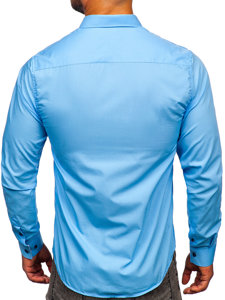 Men's Long Sleeve Shirt Sky Blue Bolf 3707