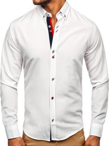 Men's Long Sleeve Shirt White Bolf 20710