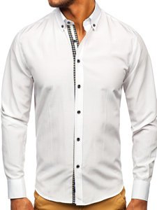 Men's Long Sleeve Shirt White Bolf 20715