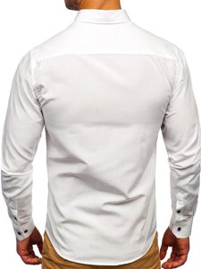 Men's Long Sleeve Shirt White Bolf 20715