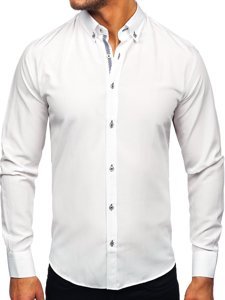 Men's Long Sleeve Shirt White Bolf 20717