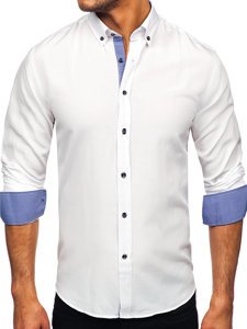 Men's Long Sleeve Shirt White Bolf 20719