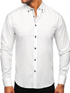 Men's Long Sleeve Shirt White Bolf 20720