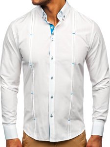 Men's Long Sleeve Shirt White Bolf 20725