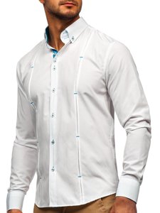 Men's Long Sleeve Shirt White Bolf 20725