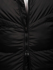 Men’s Longline Winter Jacket Black Bolf CS1007