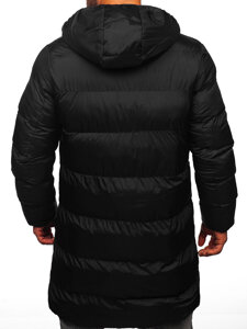 Men’s Longline Winter Jacket Black Bolf CS1007