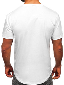 Men's Longsleeve Plain T-shirt White Bolf 14290