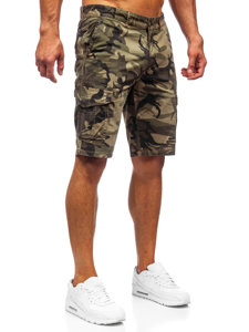 Men's Military Cargo Shorts Khaki Bolf 6713