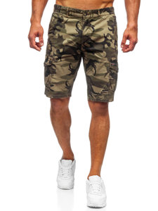 Men's Military Cargo Shorts Khaki Bolf 6713