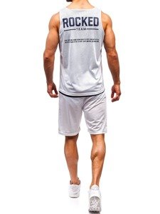 Men's Outfit T-shirt + Shorts Bolf White 100780