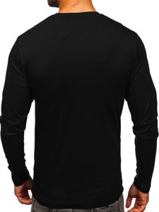 Men's Plain Long Sleeve Top Black Bolf 1209