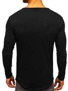 Men's Plain Long Sleeve Top Black Bolf 5059