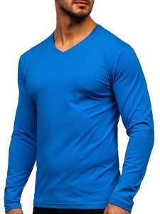 Men's Plain Long Sleeve Top Blue Bolf 172008