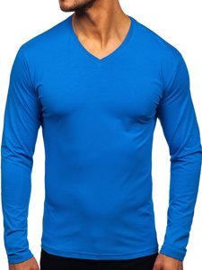 Men's Plain Long Sleeve Top Blue Bolf 172008