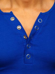 Men's Plain Long Sleeve Top Royal Blue Bolf 145362